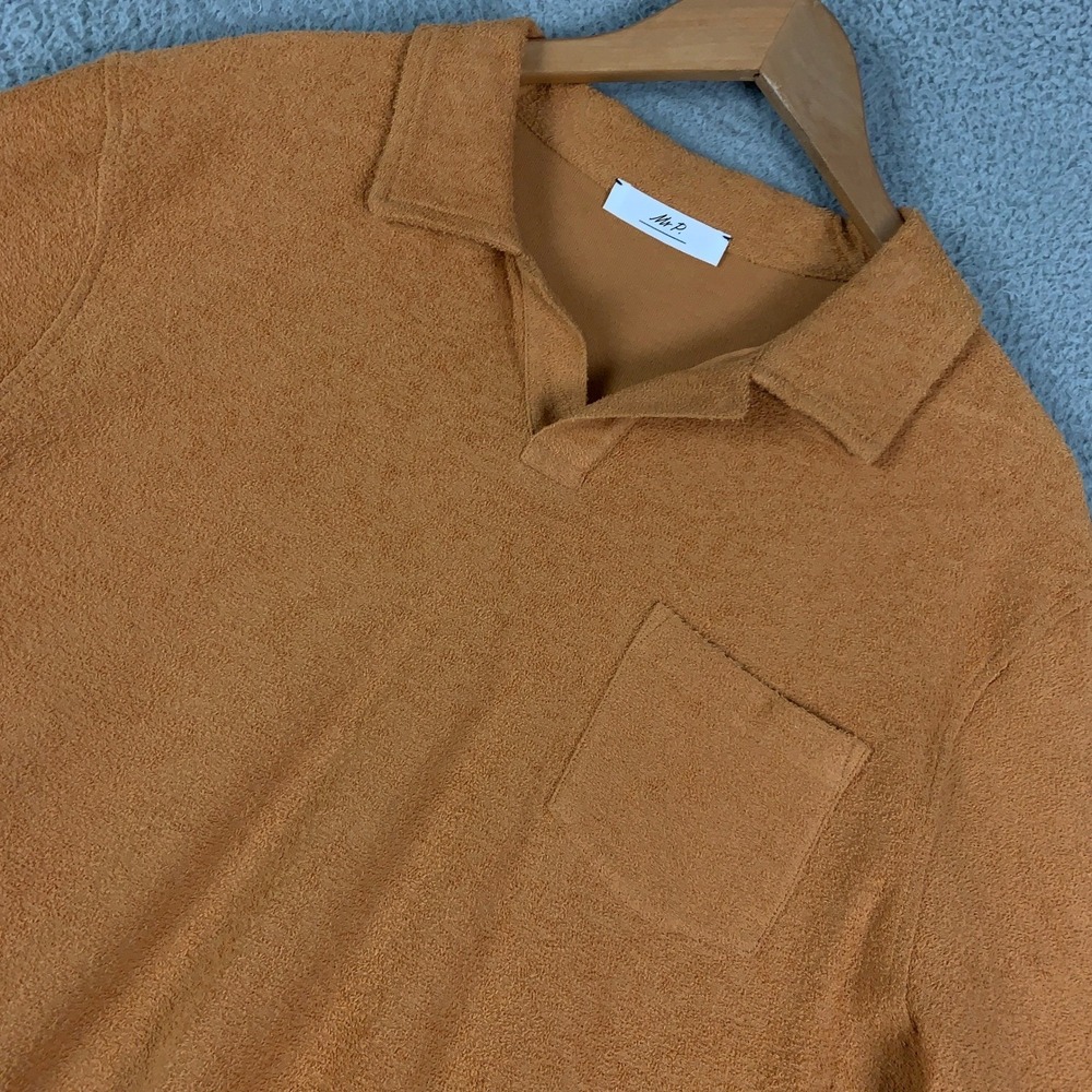 Mr. P. Polo Shirt Mens XXL Short Sleeve Cotton-Towelling Textured Casual Porter